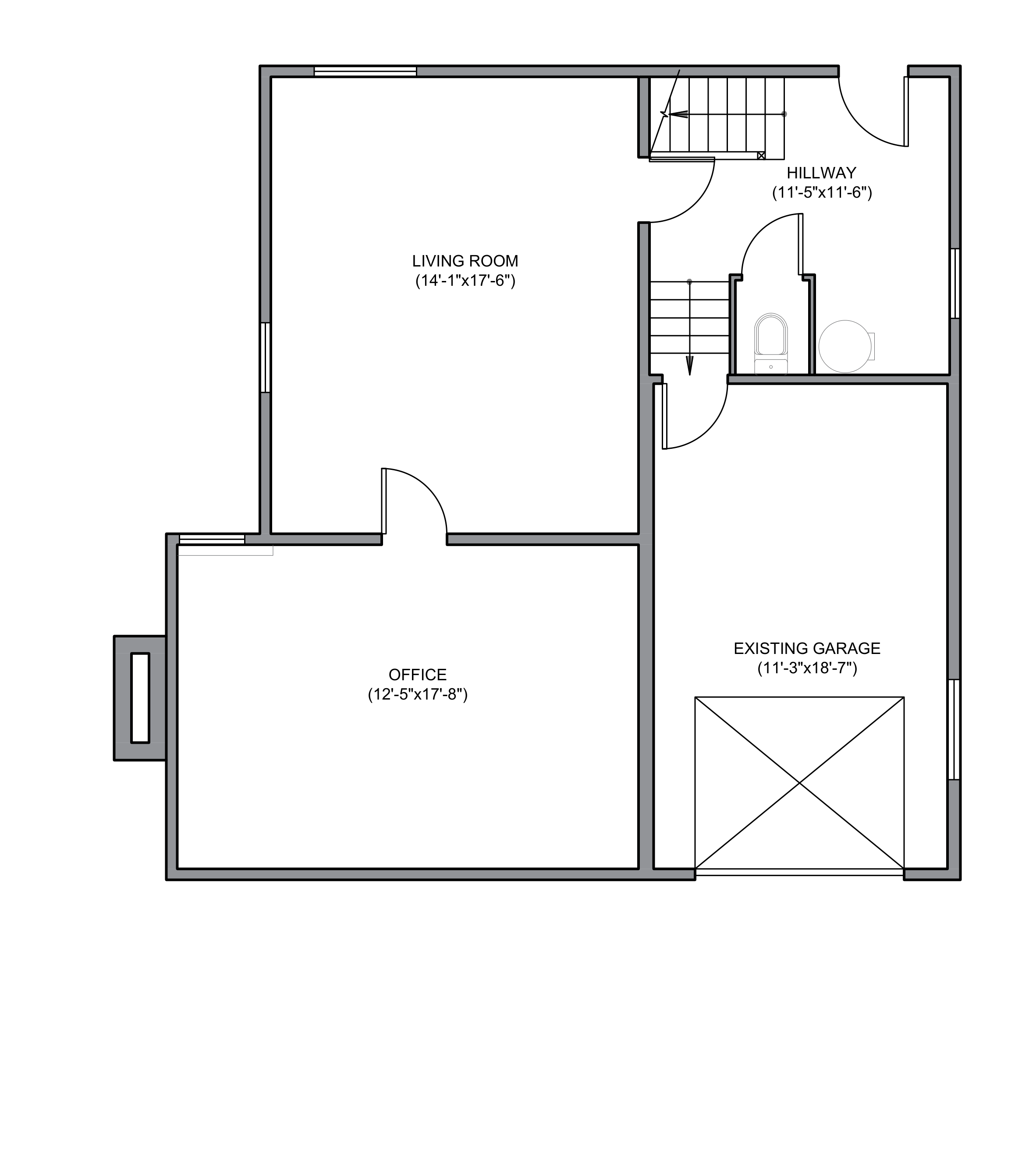 Floor plan before