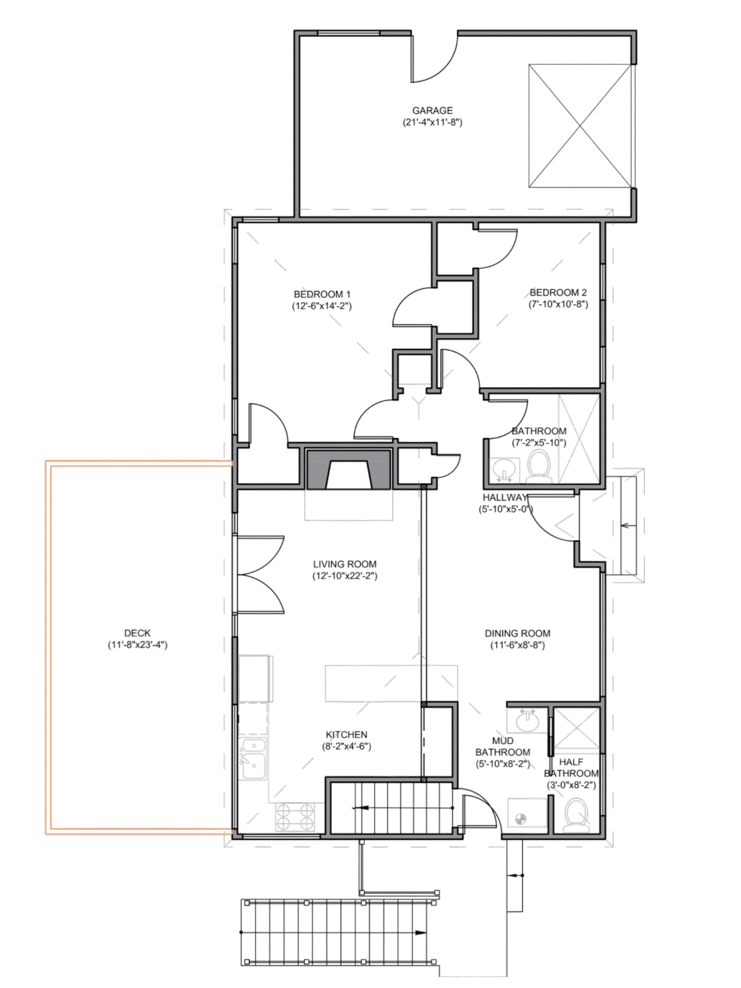 Floor plan before