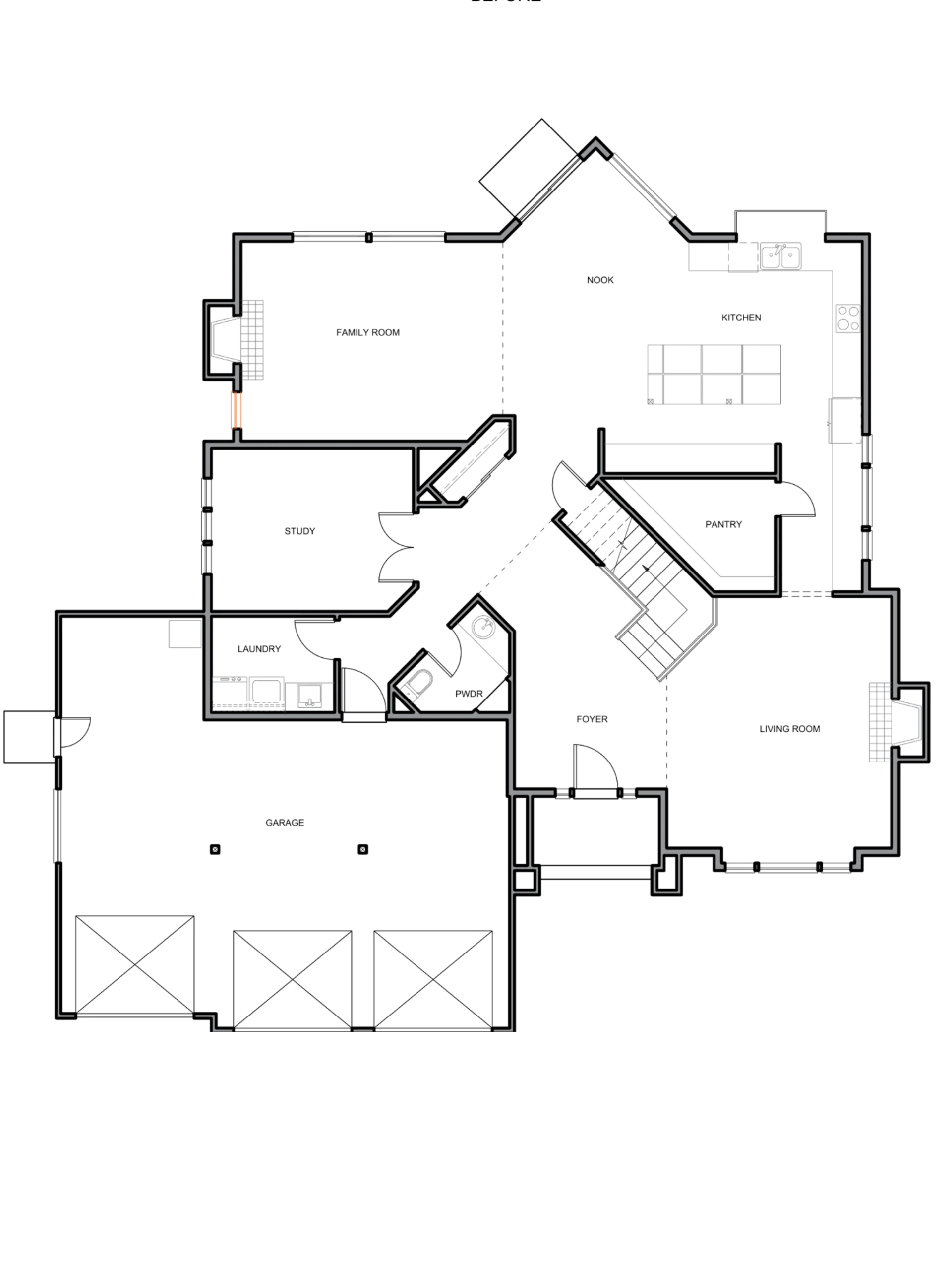 Floor plan before