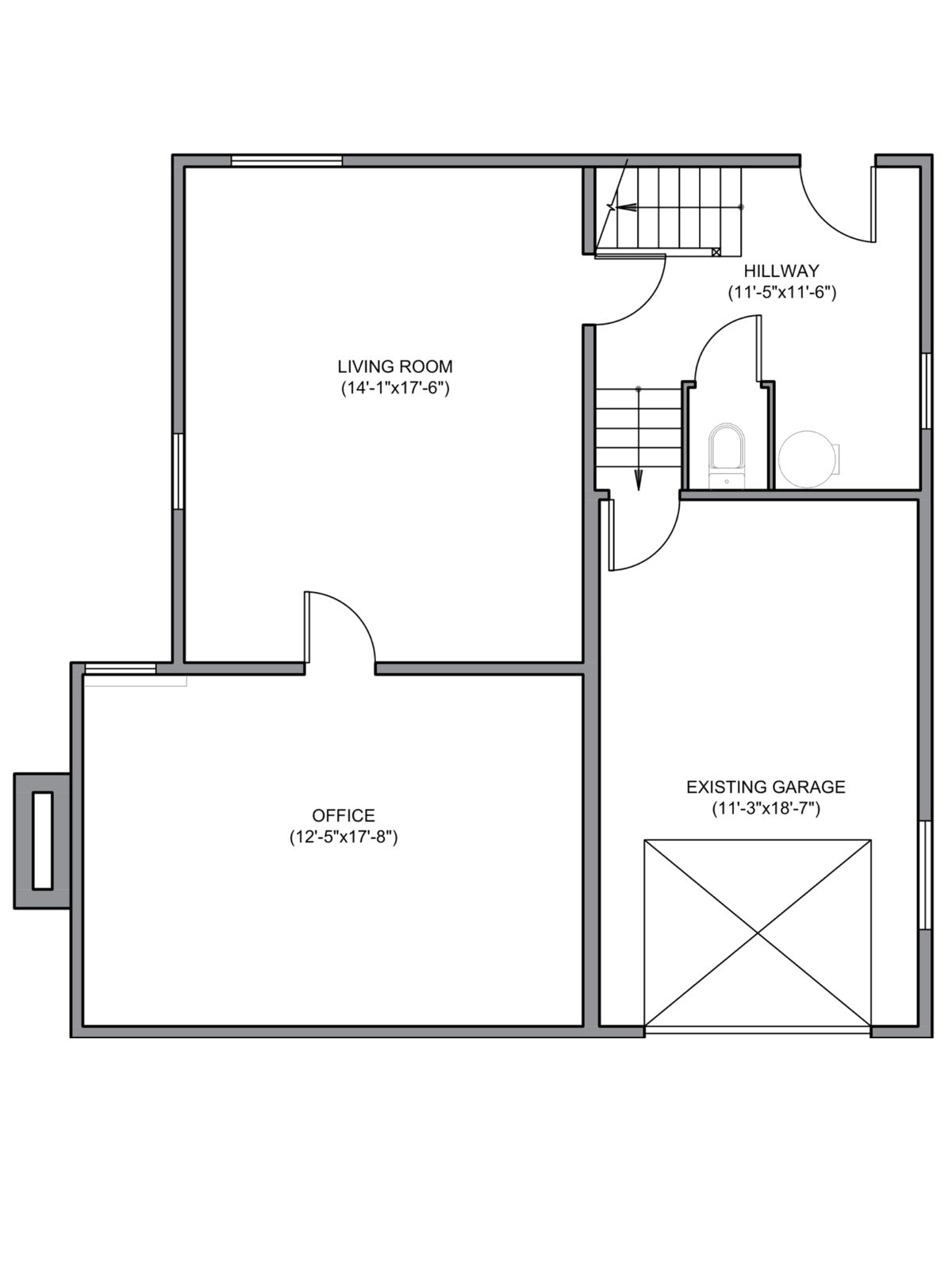 Floor plan before