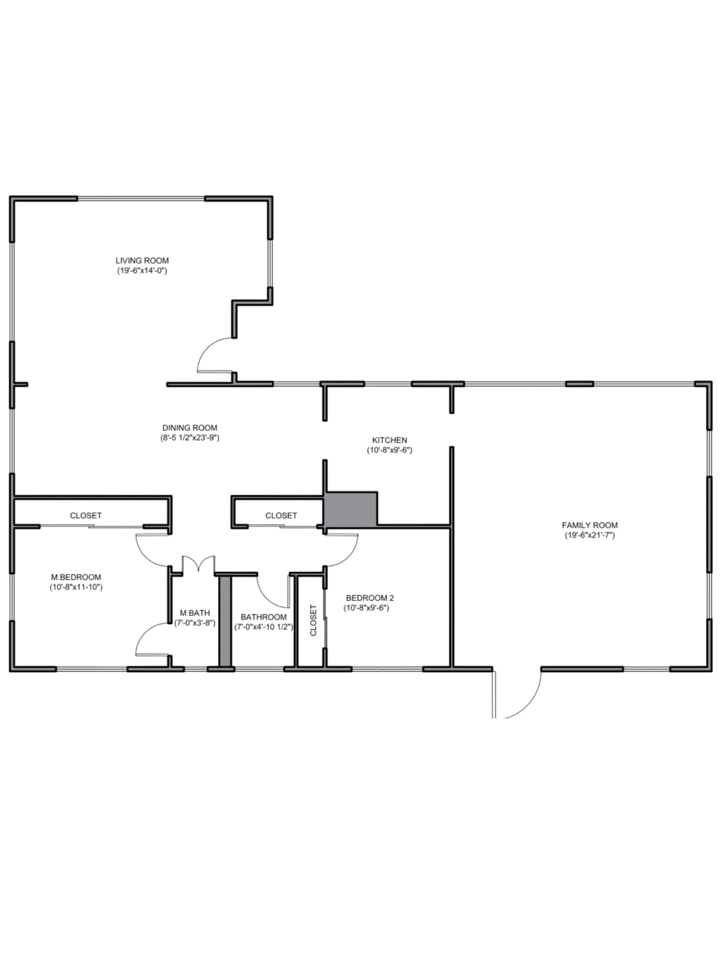 Floor plan before