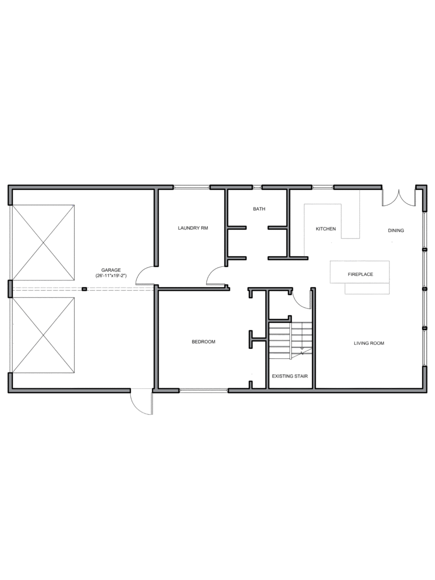 Floor plan before